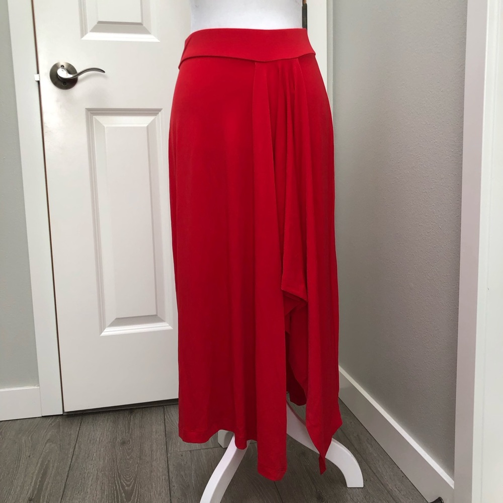 MICHAEL MICHAEL KORS MIDI SKIRT RED XS